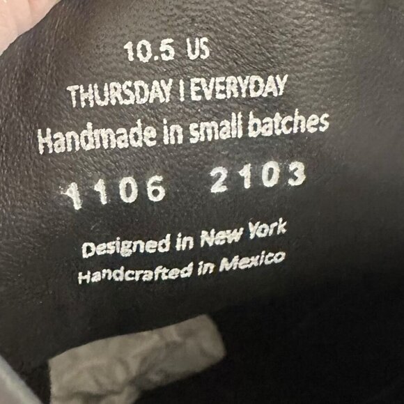 Thursday Boot Co $200 Women’s Rebel Zip-Up Boot Handmade Full-Grain Leather Size - Picture 10 of 15